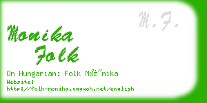 monika folk business card